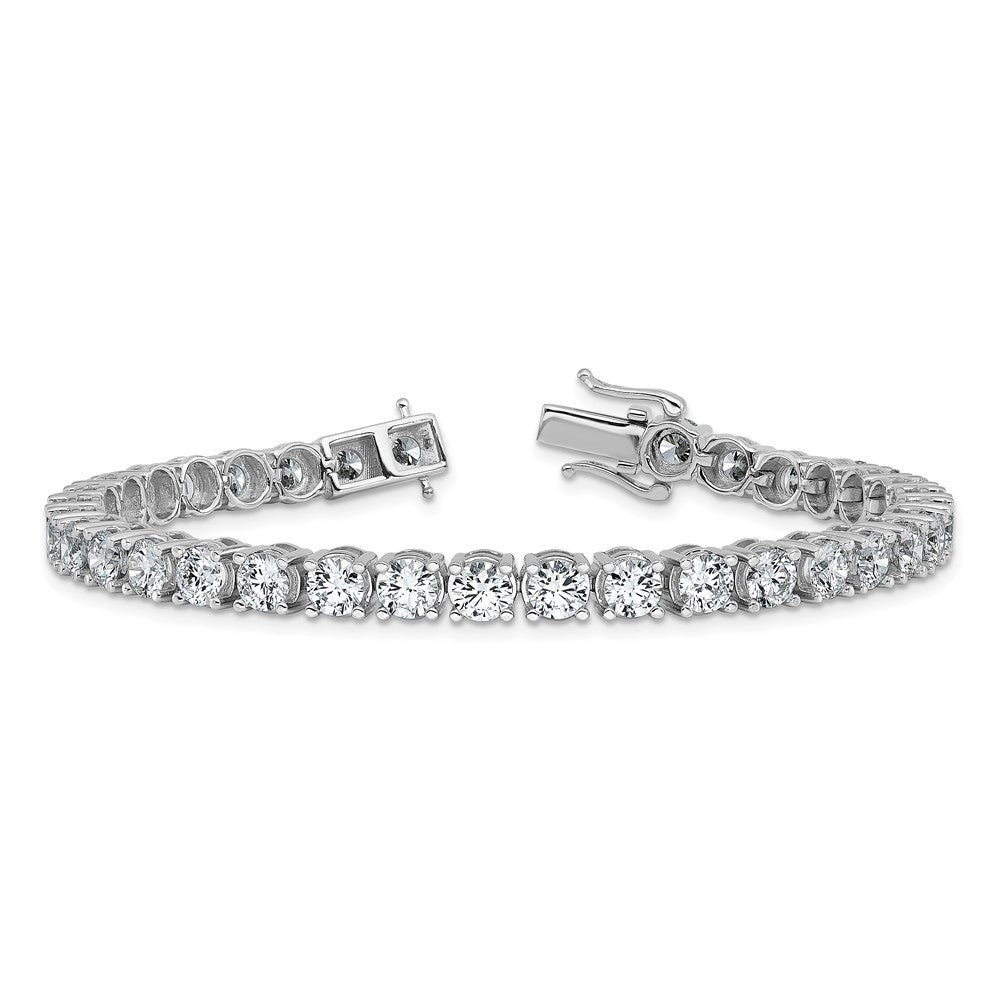 14k White Gold  11 1/8ct Lab Grown Dia VS/SI+ G+ Complete Tennis Bracelet