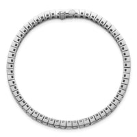 14kw 7ct Lab Grown Dia VS/SI+ G+ Comp Princess Tennis Bracelet