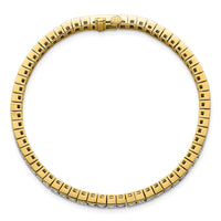 14k 7ct Lab Grown Dia VS+ F+ Comp Princess Tennis Bracelet