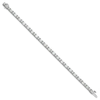 14kw 10ct Lab Grown Dia VS/SI+ G+ Comp Emerald/Round Tennis Bracelet