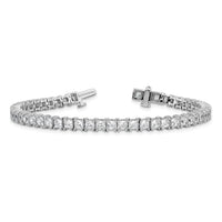 14kw 10ct Lab Grown Dia VS+ F+ Comp Princess Tennis Bracelet