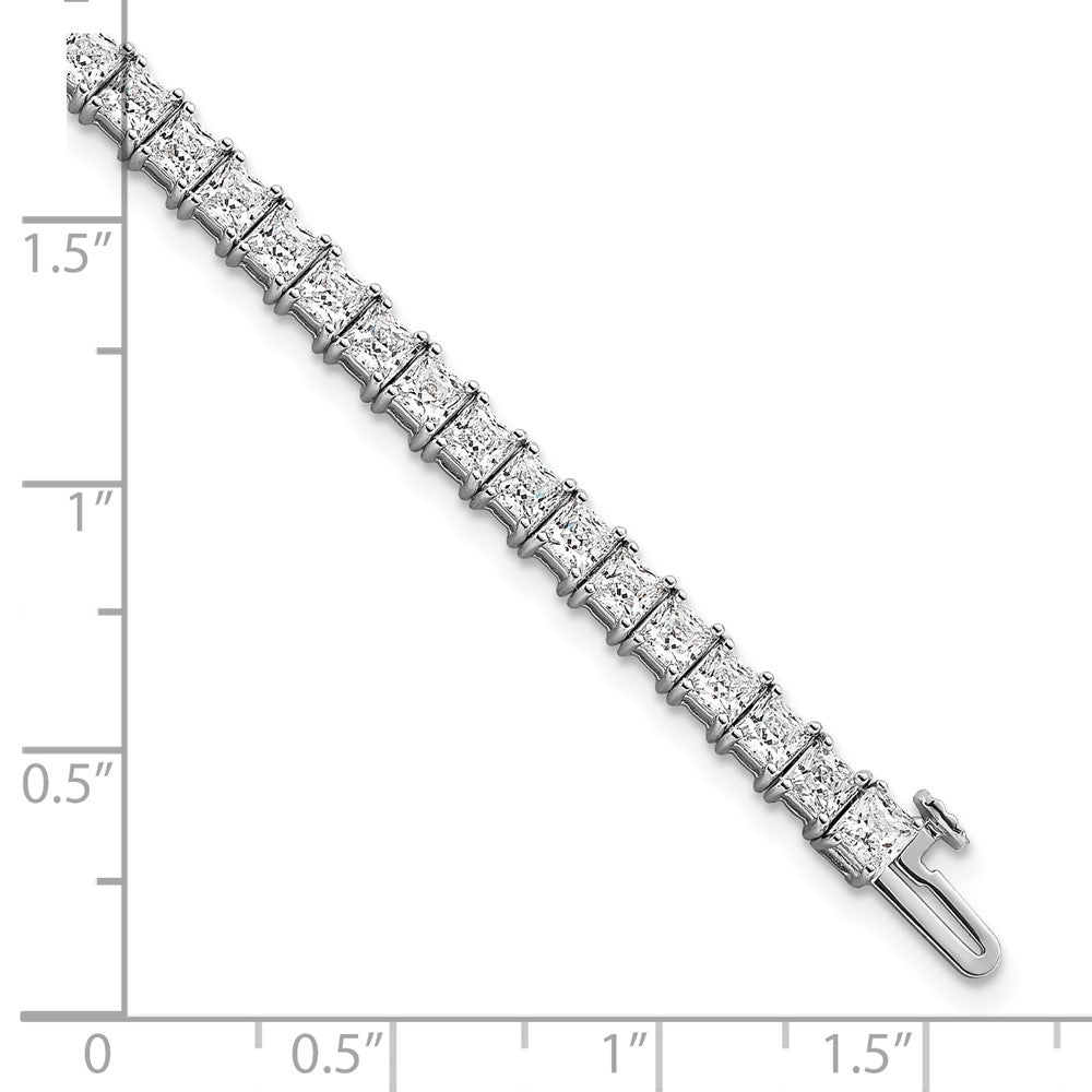 14kw 10ct Lab Grown Dia VS+ F+ Comp Princess Tennis Bracelet