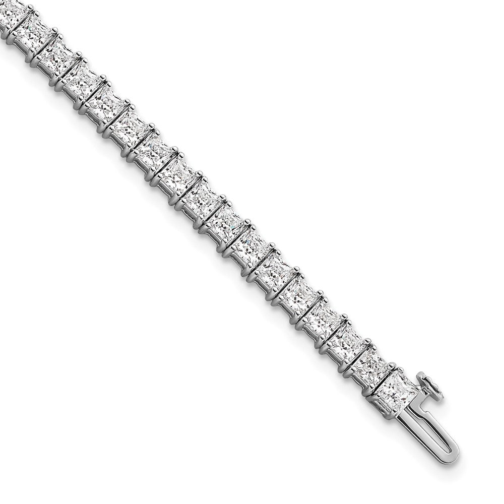 14kw 10ct Lab Grown Dia VS+ F+ Comp Princess Tennis Bracelet