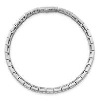 14kw 5ct Lab Grown Dia VS+ F+ Comp Princess Tennis Bracelet