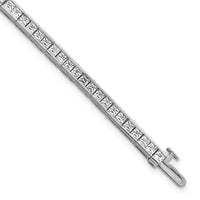 14kw 5ct Lab Grown Dia VS+ F+ Comp Princess Tennis Bracelet