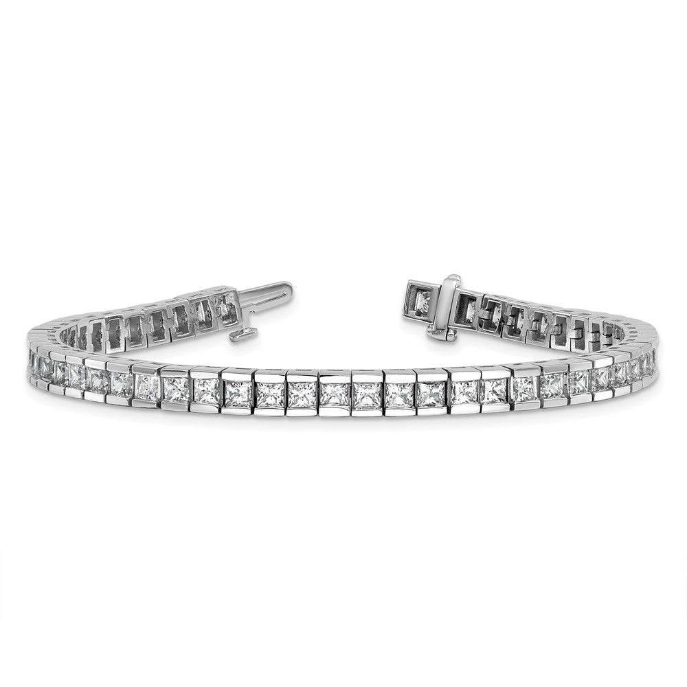14kw 10ct Lab Grown Dia VS+ F+ Comp Princess Tennis Bracelet