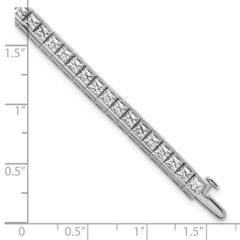 14kw 10ct Lab Grown Dia VS+ F+ Comp Princess Tennis Bracelet