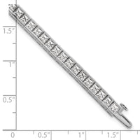 14kw 10ct Lab Grown Dia VS+ F+ Comp Princess Tennis Bracelet
