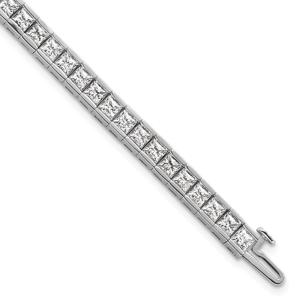 14kw 10ct Lab Grown Dia VS+ F+ Comp Princess Tennis Bracelet