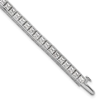 14kw 10ct Lab Grown Dia VS+ F+ Comp Princess Tennis Bracelet
