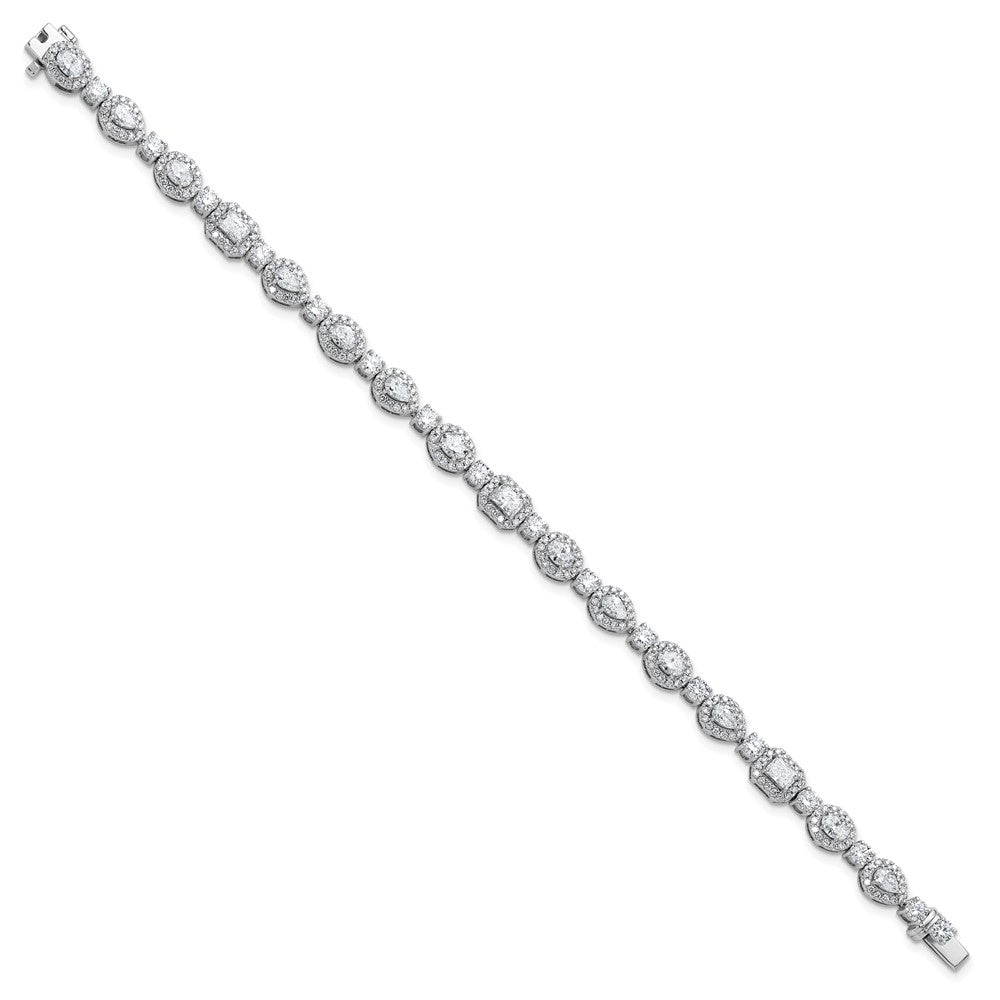 14kw 5 5/8ct Lab Grown Dia VS/SI+ G+ Complete Fashion Tennis Bracelet