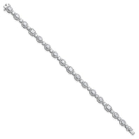 14kw 5 5/8ct Lab Grown Dia VS/SI+ G+ Complete Fashion Tennis Bracelet