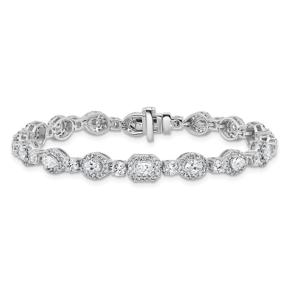 14kw 5 5/8ct Lab Grown Dia VS/SI+ G+ Complete Fashion Tennis Bracelet