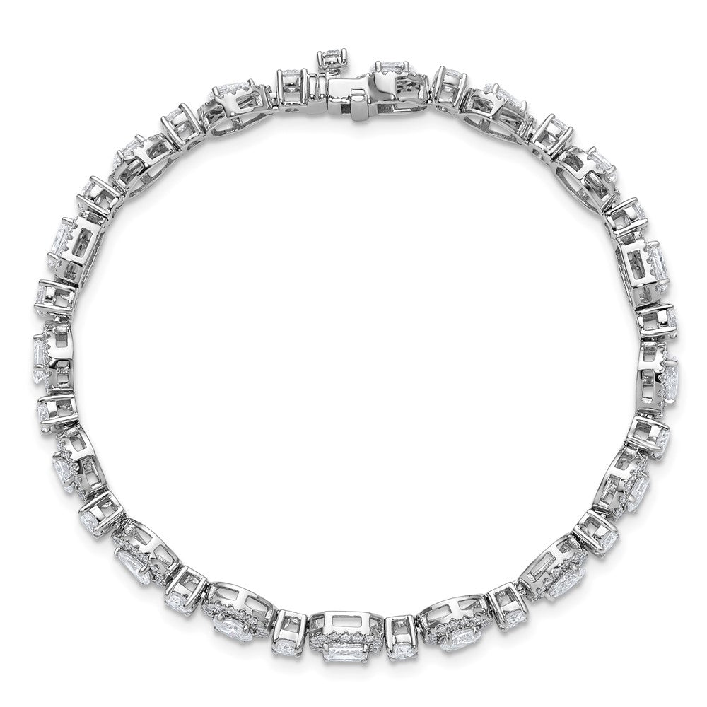 14kw 5 5/8ct Lab Grown Dia VS/SI+ G+ Complete Fashion Tennis Bracelet