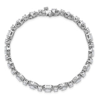 14kw 5 5/8ct Lab Grown Dia VS/SI+ G+ Complete Fashion Tennis Bracelet