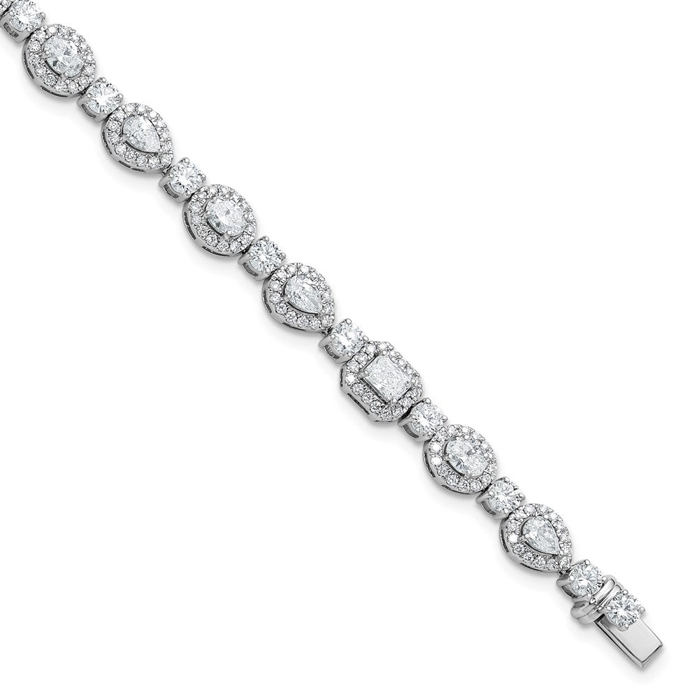 14kw 5 5/8ct Lab Grown Dia VS/SI+ G+ Complete Fashion Tennis Bracelet