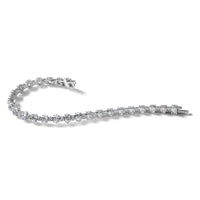 14kw 11ct Lab Grown Dia VS/SI+ G+ Comp Round&Oval 7in Tennis Bracelet