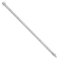 14kw 10ct Lab Grown Dia VS+ F+ Comp Emerald Bezel Tennis Bracelet