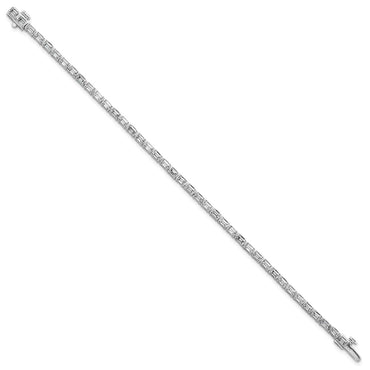 14kw 4 3/4ct Lab Grown Dia VS/SI+ G+ Comp Emerald Tennis Bracelet