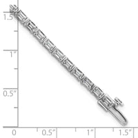 14kw 4 3/4ct Cert Lab Grown Dia VS/SI+ G+ Comp Emerald Tennis Bracelet