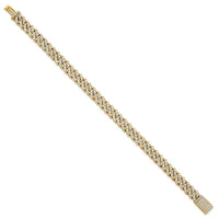 10k 5ct Lab Grown Dia VS/SI+ G+ Comp 4mm Pavé Cuban Link Bracelet