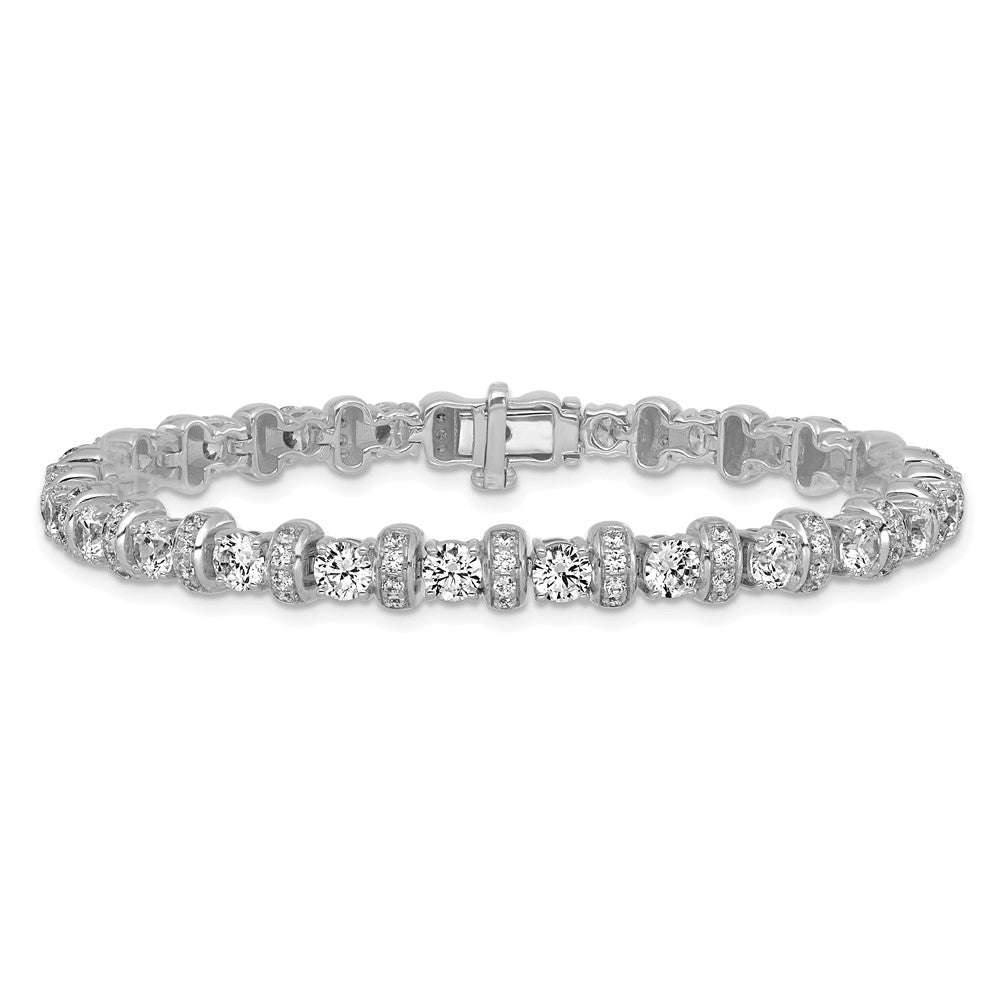 14kw 7 3/4ct Lab Grown Diamond VS/SI+ G+ Comp Fashion Tennis Bracelet