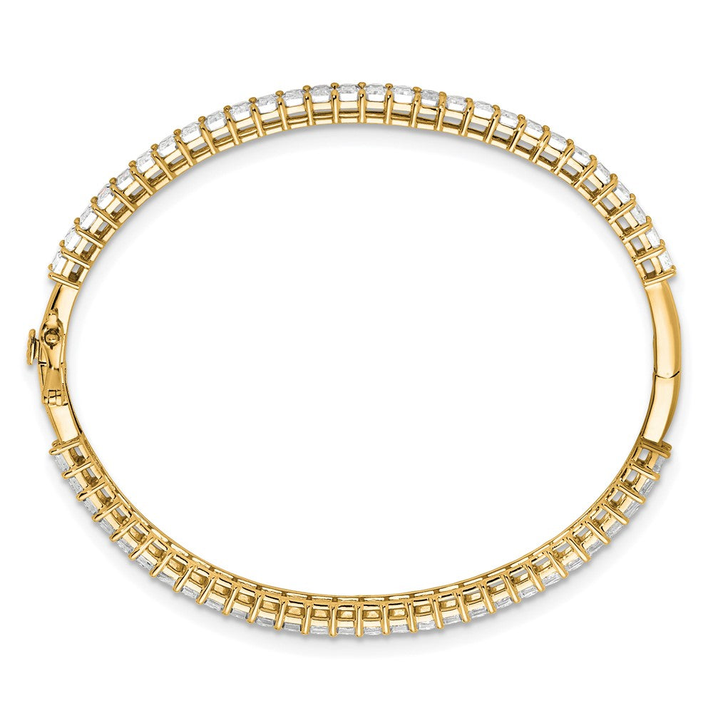 True Origin 14k 6 1/2 carat Lab Grown Diamond VS+ F+ 7.5in Comp. Bangle
