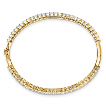 True Origin 14k 6 1/2 carat Lab Grown Diamond VS+ F+ 7.5in Comp. Bangle