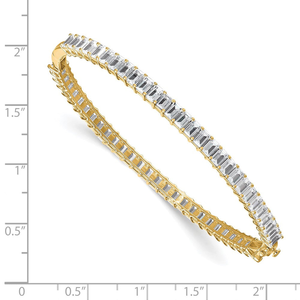True Origin 14k 6 1/2 carat Lab Grown Diamond VS+ F+ 7.5in Comp. Bangle