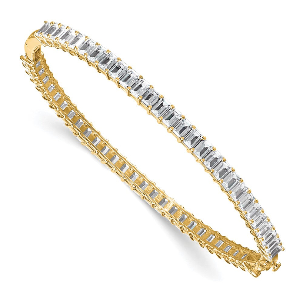True Origin 14k 6 1/2 carat Lab Grown Diamond VS+ F+ 7.5in Comp. Bangle
