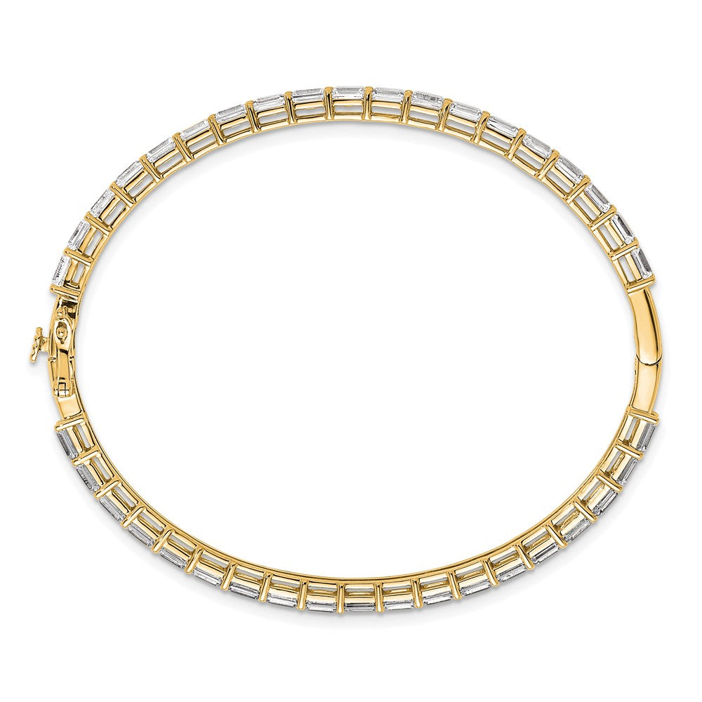 True Origin 14k 7 5/8 carat Lab Grown Diamond VS+ F+ 7.5in Complete Bangle