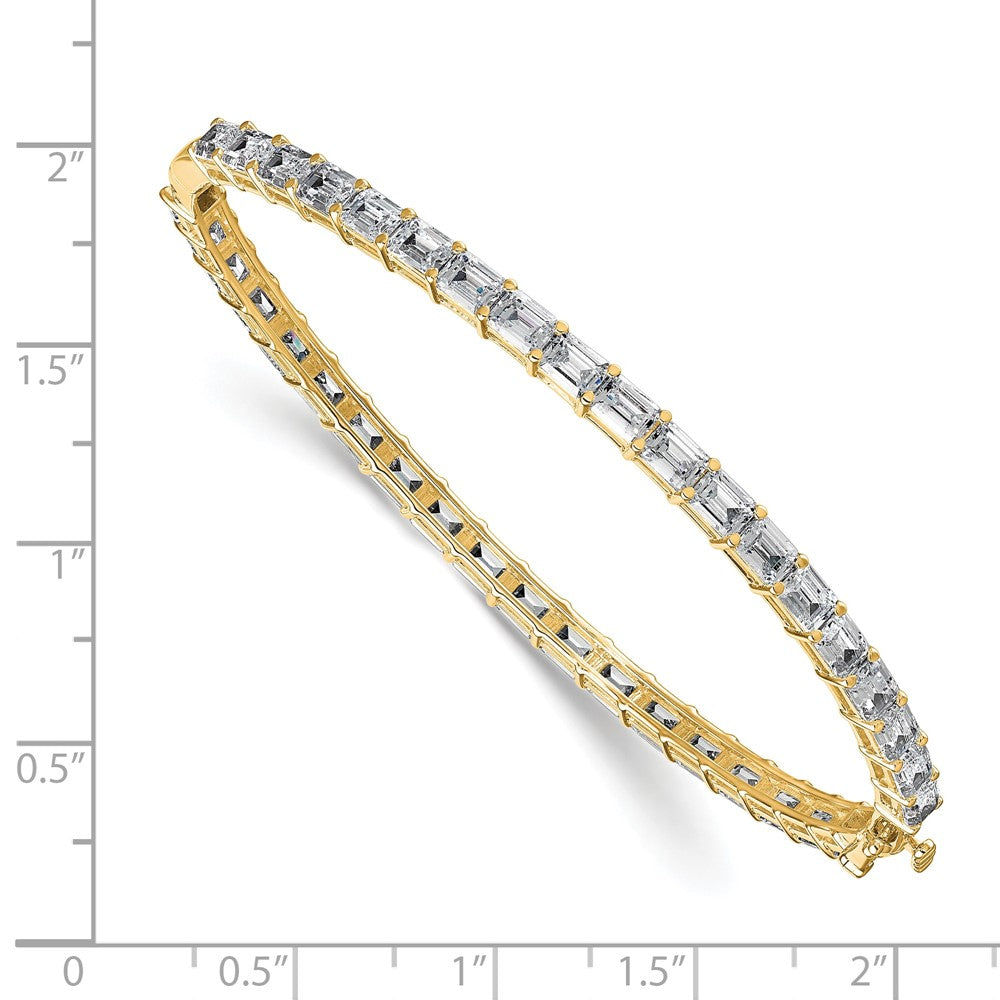 True Origin 14k 7 5/8 carat Lab Grown Diamond VS+ F+ 7.5in Complete Bangle