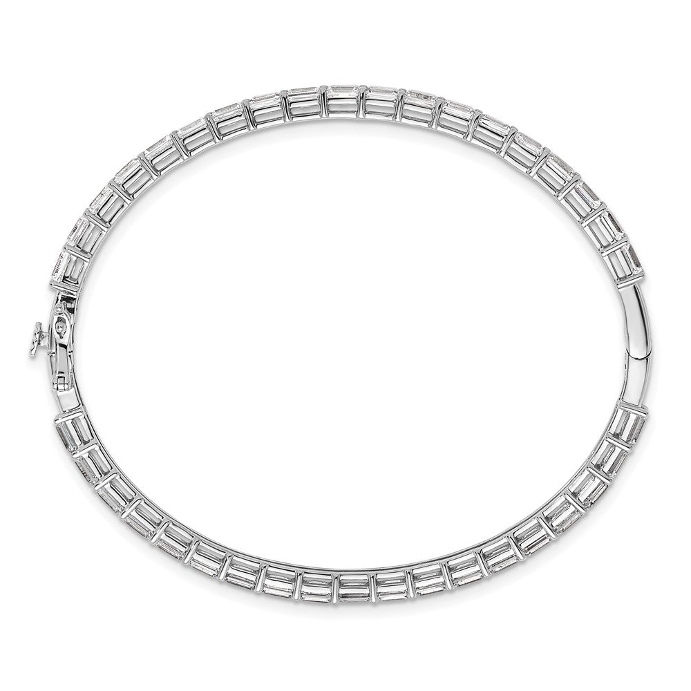 TO 14kw 7 5/8 carat Lab Grown Diamond VS+ F+ 7.5in Complete Bangle