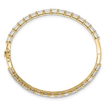 True Origin 14k 7 5/8 carat Lab Grown Diamond VS+ F+ 7.5in Complete Bangle