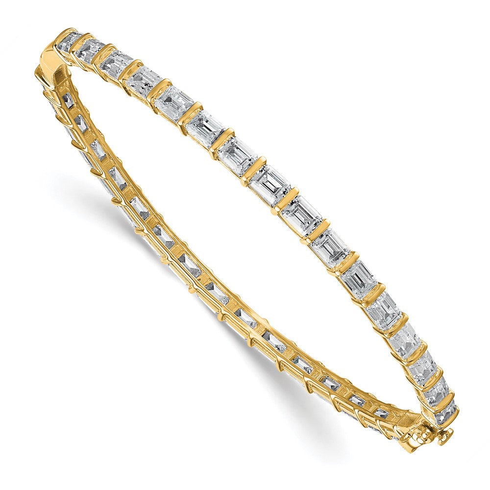True Origin 14k 7 5/8 carat Lab Grown Diamond VS+ F+ 7.5in Complete Bangle