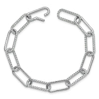 TO 14kw 3 1/2ct Lab Grown DIA. VS+ F+ 7in w/1 in ext. Comp. Link Bracelet
