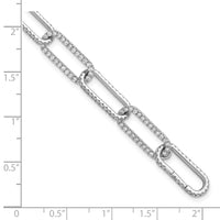 TO 14kw 4ct Lab Grown Diamond VS+ F+ 8in w/1in ext. Comp. Link Bracelet