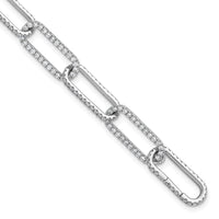 TO 14kw 3 1/2ct Lab Grown DIA. VS+ F+ 7in w/1 in ext. Comp. Link Bracelet