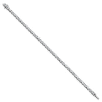 14kw 7ct Lab Grown Dia VS+ F+ Comp Oval Tennis Bracelet
