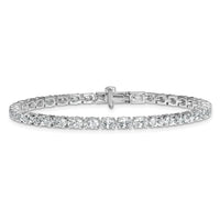 14kw 7ct Lab Grown Dia VS/SI+ G+ Comp Oval Tennis Bracelet