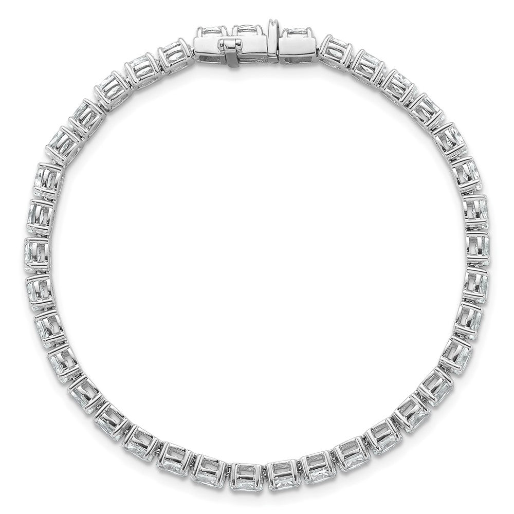14kw 7ct Lab Grown Dia VS+ F+ Comp Oval Tennis Bracelet