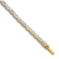 14k 7ct Lab Grown Dia VS/SI+ G+ Comp Oval Tennis Bracelet