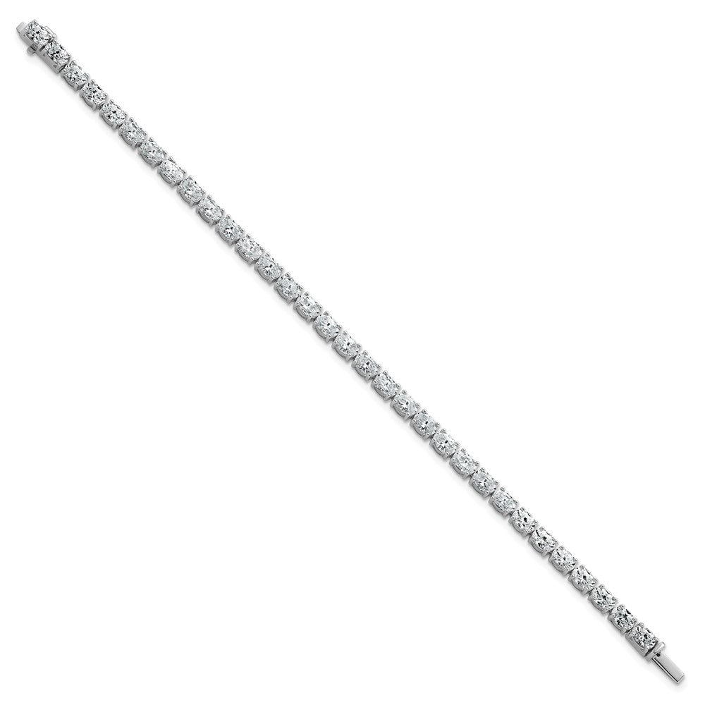 14kw 9 7/8ct Lab Grown Dia VS/SI+ G+ Comp Oval Tennis Bracelet