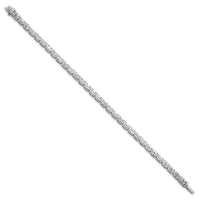 14kw 9 7/8ct Lab Grown Dia VS/SI+ G+ Comp Oval Tennis Bracelet