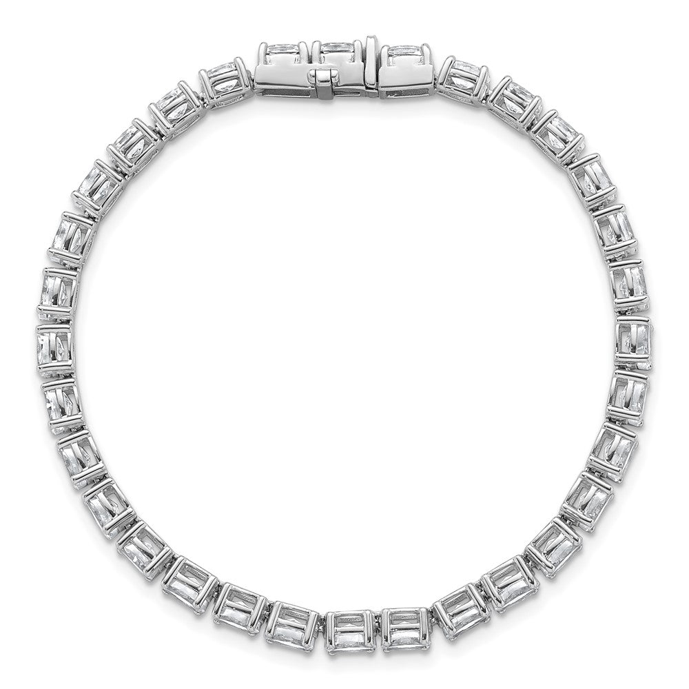 14kw 9 7/8ct Lab Grown Dia VS/SI+ G+ Comp Oval Tennis Bracelet