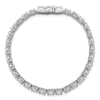 14kw 9 7/8ct Lab Grown Dia VS/SI+ G+ Comp Oval Tennis Bracelet