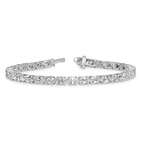 14kw 9 7/8ct Lab Grown Dia VS/SI+ G+ Comp Oval Tennis Bracelet