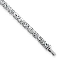 14kw 9 7/8ct Lab Grown Dia VS+ F+ Comp Oval Tennis Bracelet