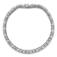 14kw 10ct Lab Grown Dia VS+ F+ Comp Princess/Round Tennis Bracelet