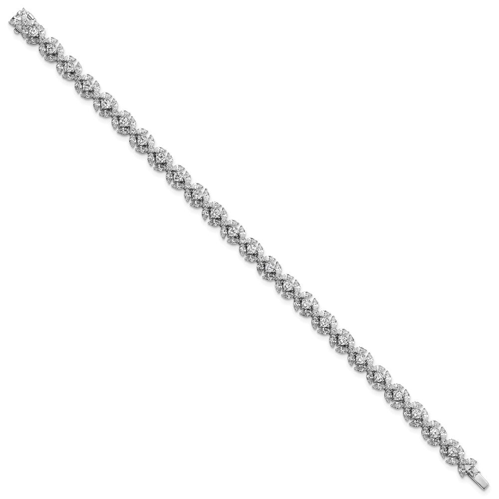 14kw 6 3/4ct Lab Grown Diamond VS+ F+ Complete Fashion Tennis Bracelet